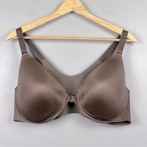 Soma brown Vanishing Back Full Coverage front closure underwire bra, 42D.